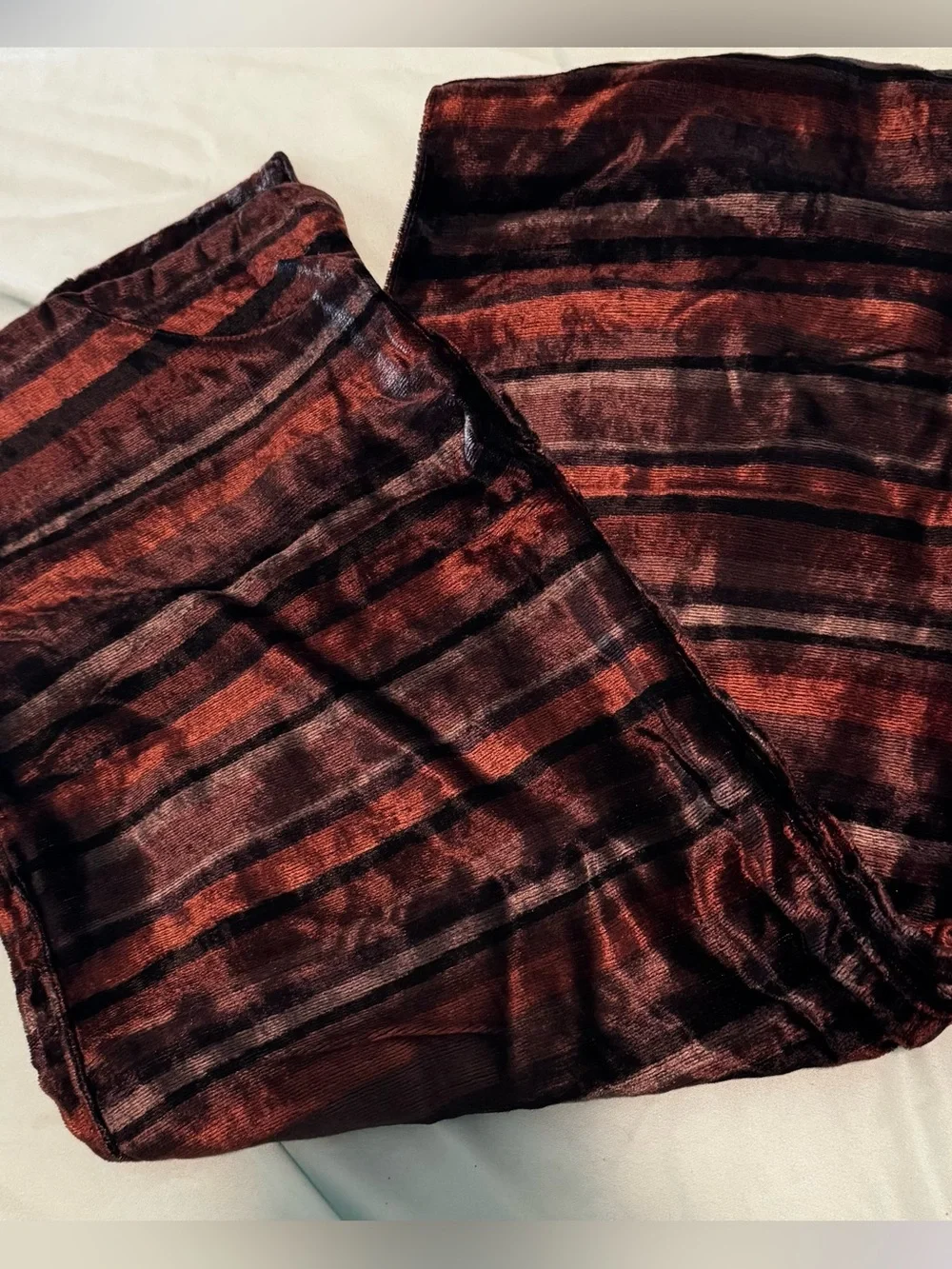 Kenneth Cole Velvet Striped Scarf